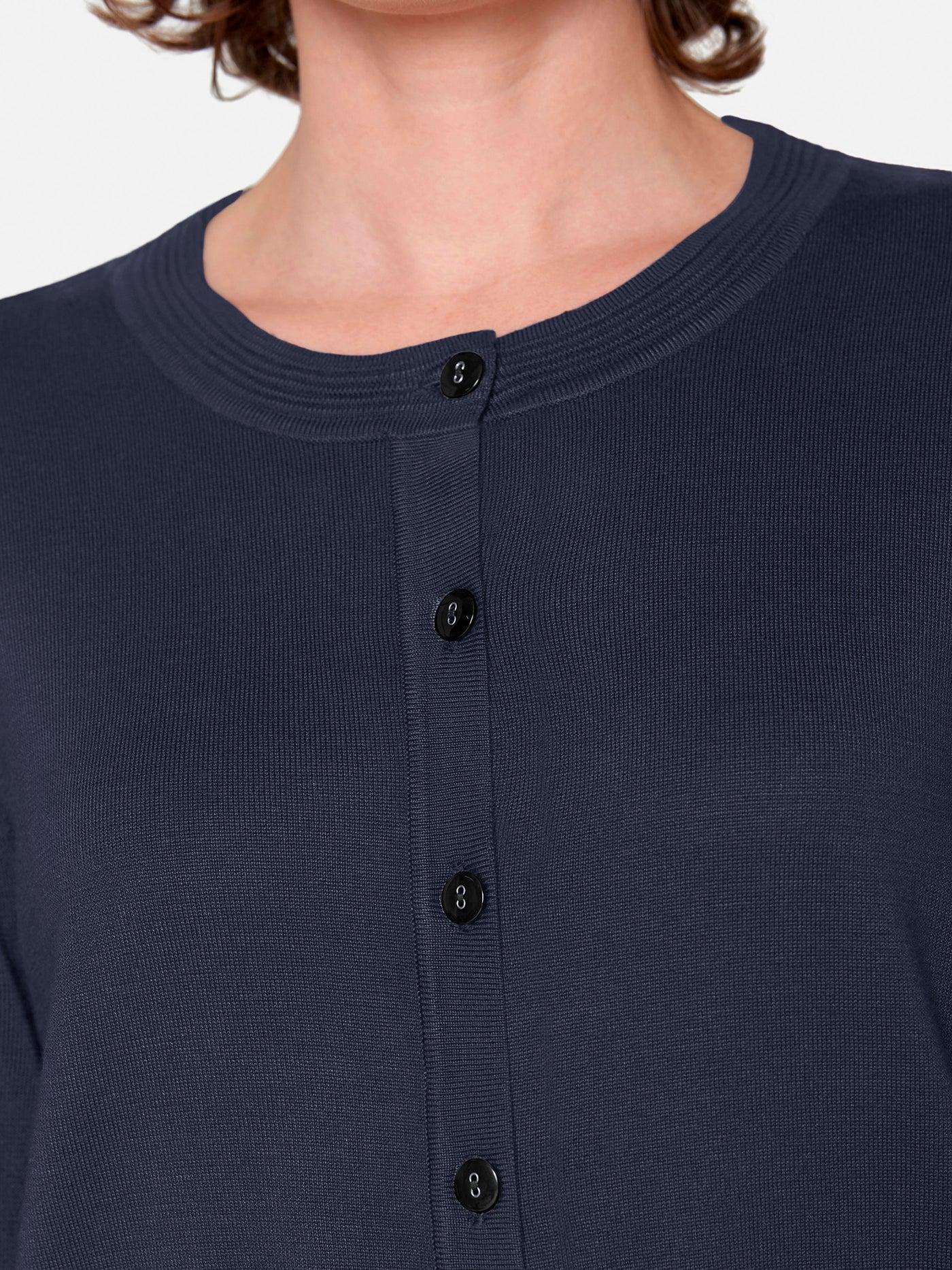 Cardigan Med Lomme - Navy