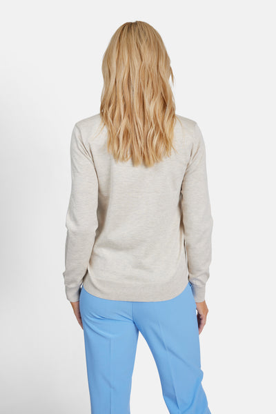 Turtleneck Strik - Råhvid