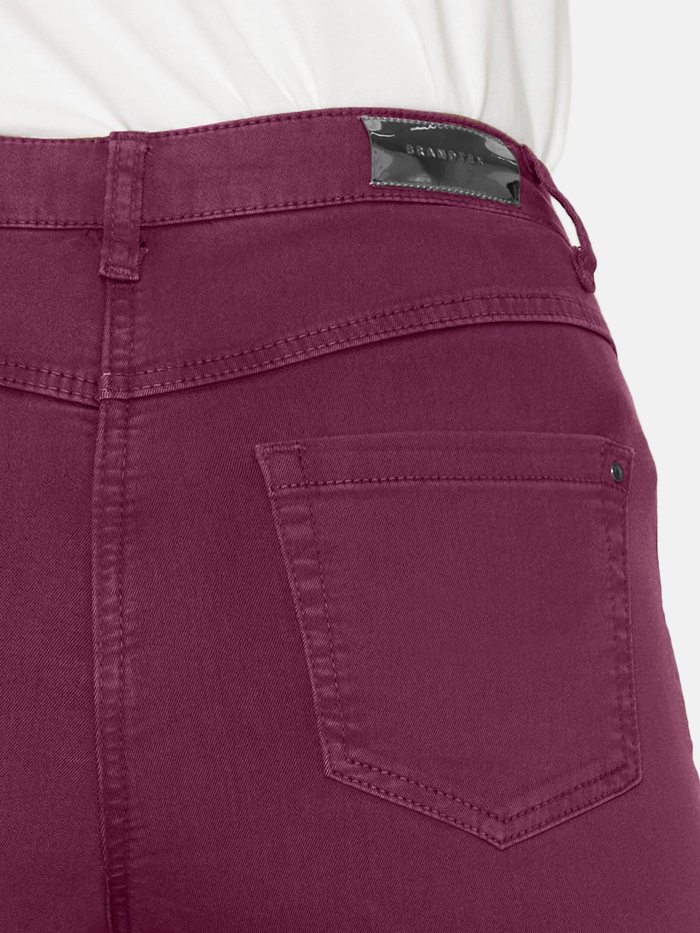 Madelaine Superstretch Jeans - Rød - Straight Fit