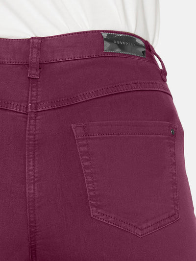 Madelaine Superstretch Jeans - Rød - Straight Fit