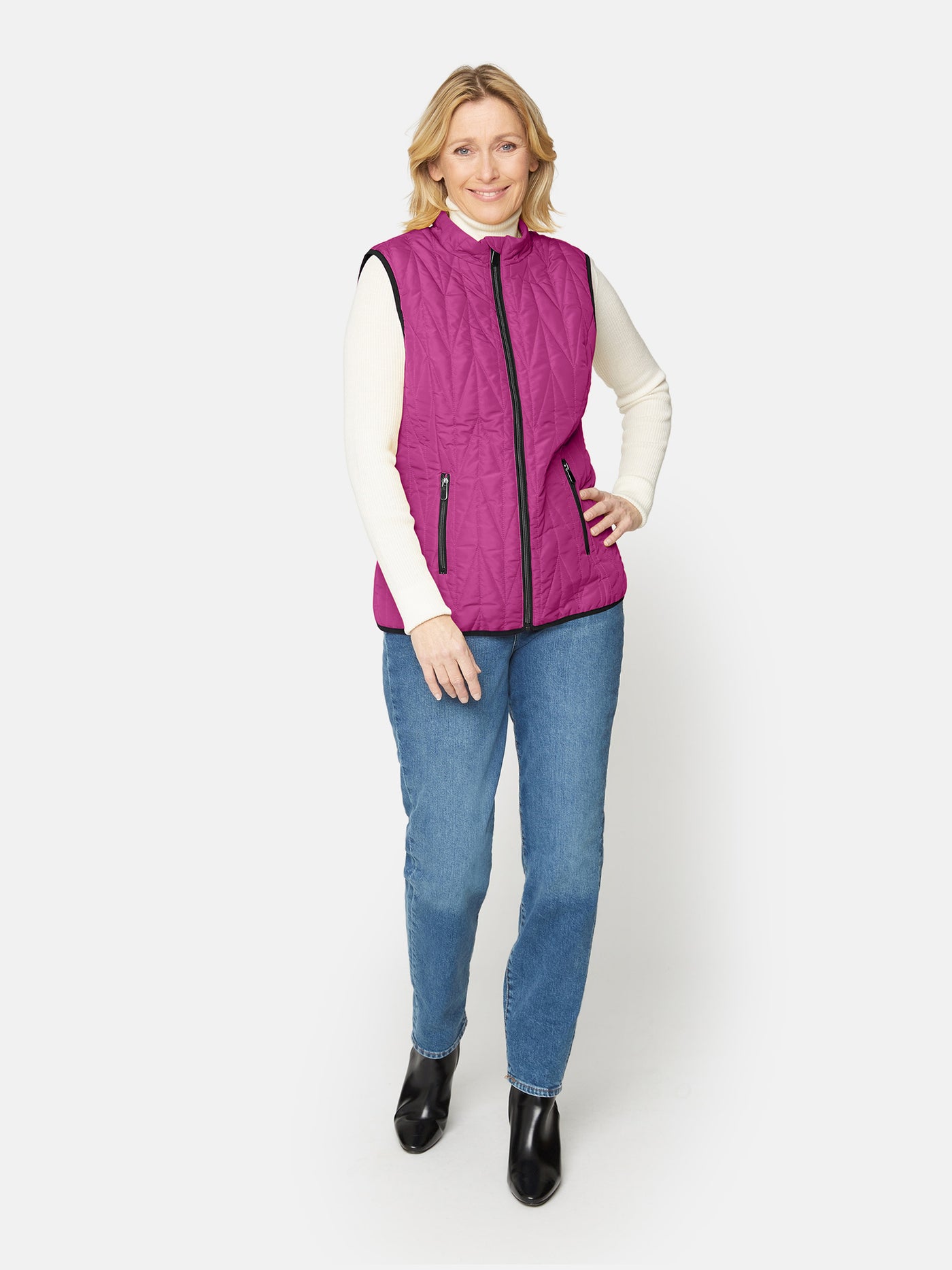 Vest - Fuchsia Red