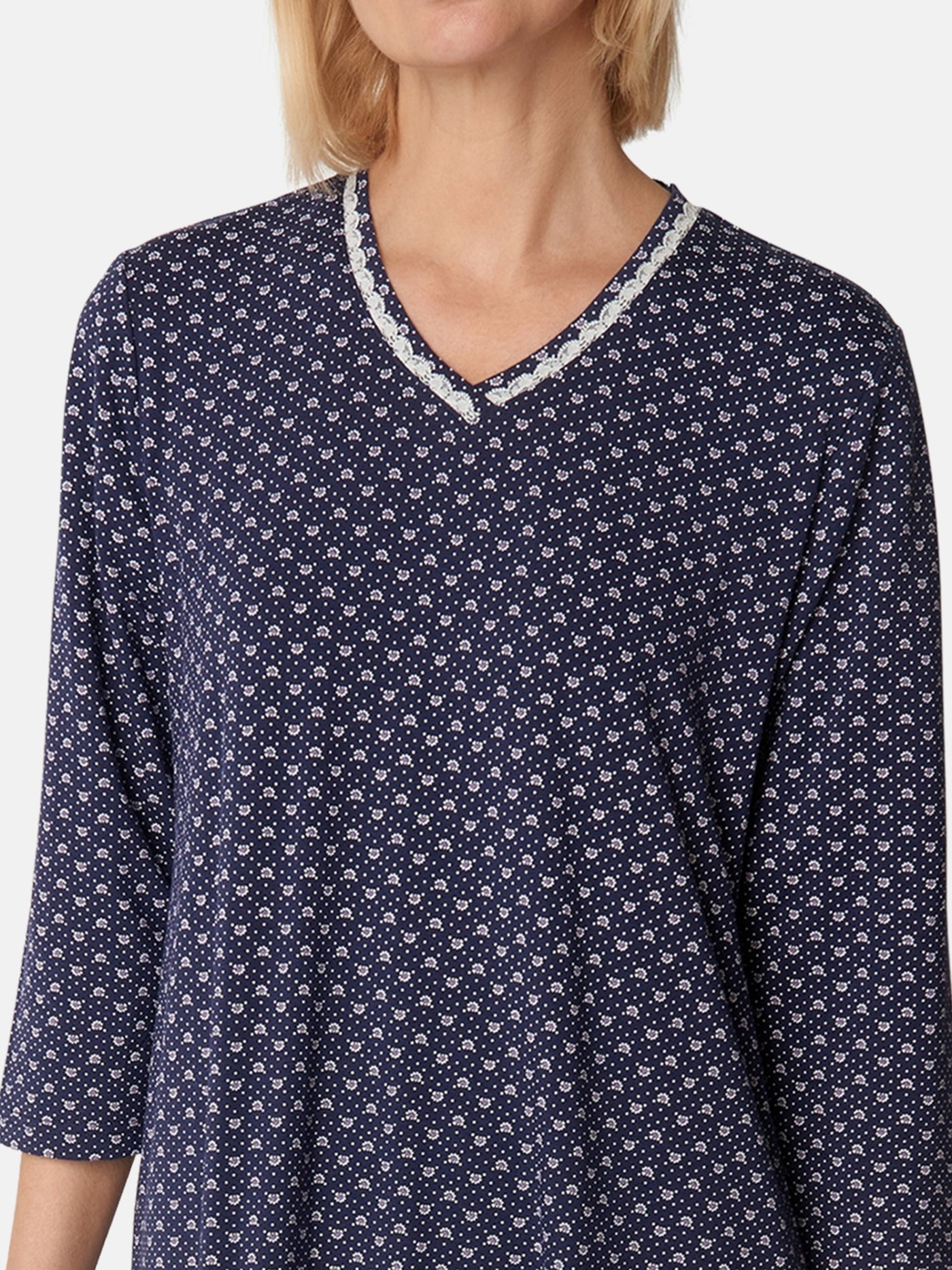 Natkjole - Navy Blue