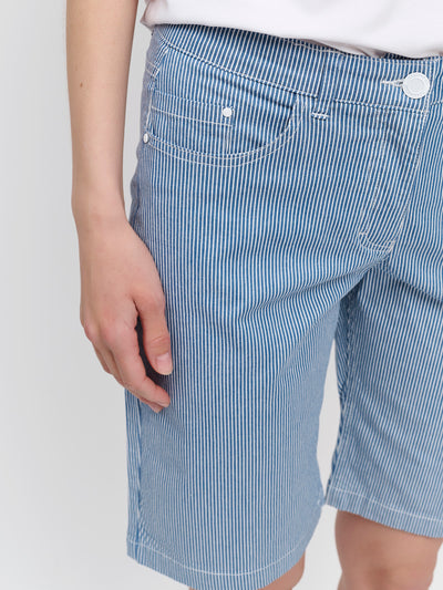Shorts - Blå - Stribet