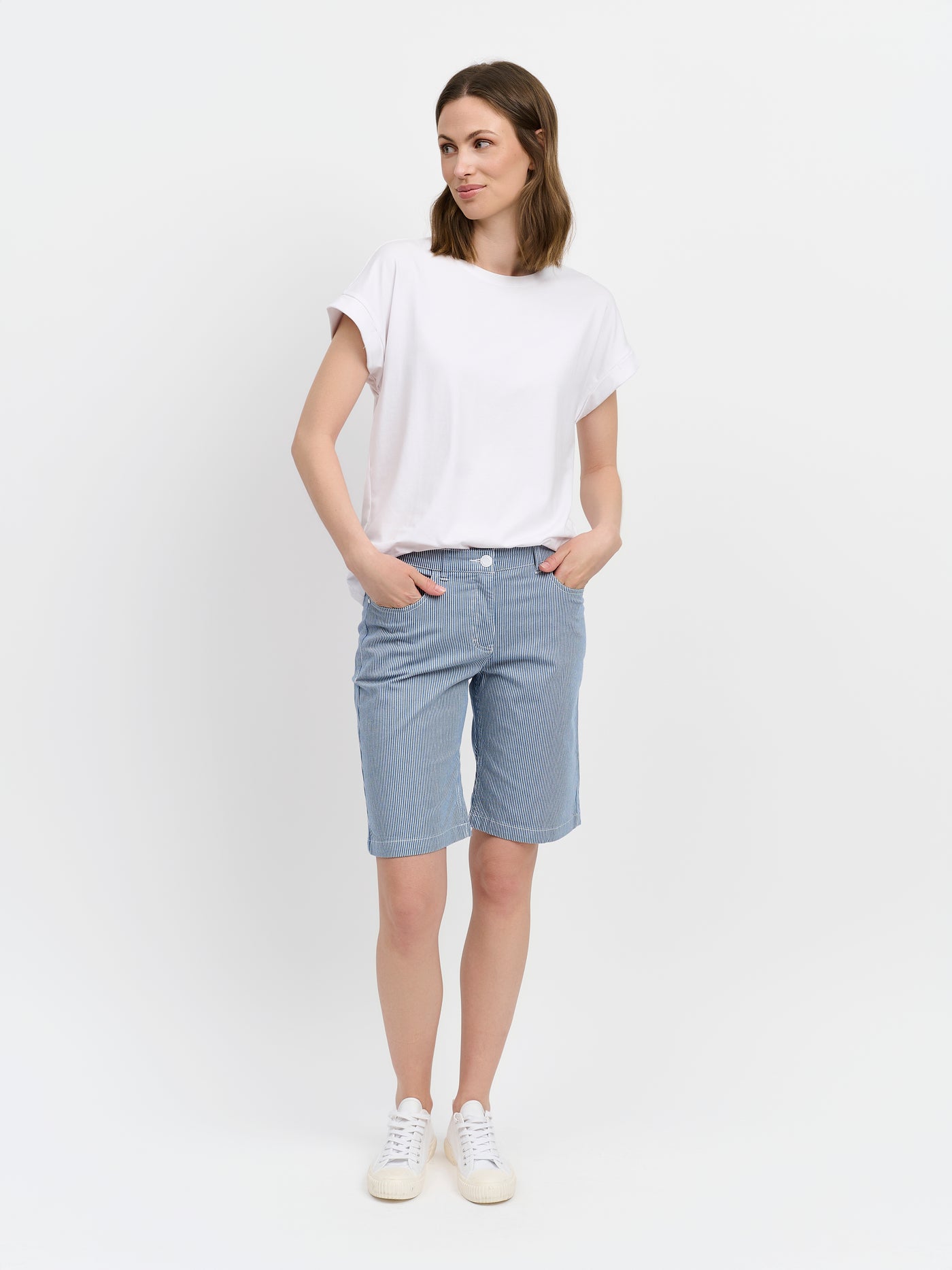 Shorts - Blå - Stribet