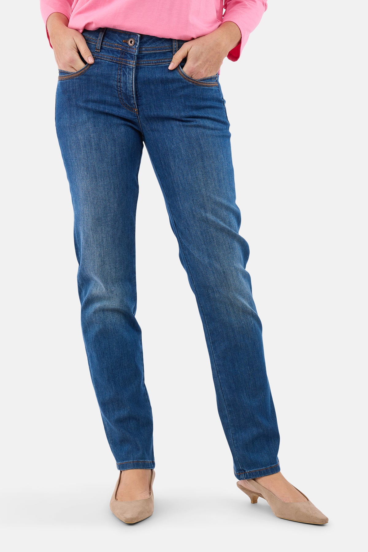 Madelaine Jeans - Mørkeblå - Straight Fit – Brandtex (DK)