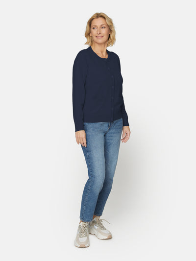 Cardigan Med Lomme - Midnight Blue