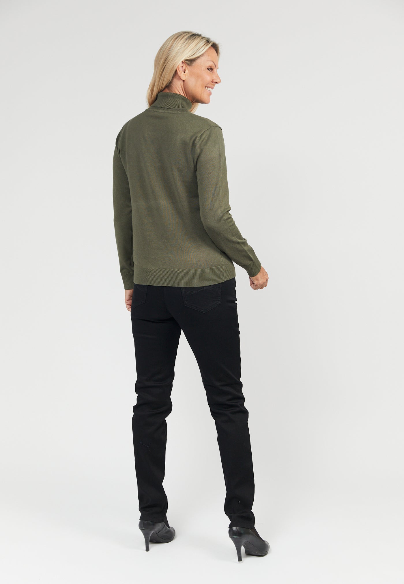 Rullekrave Pullover - Grape Leaf