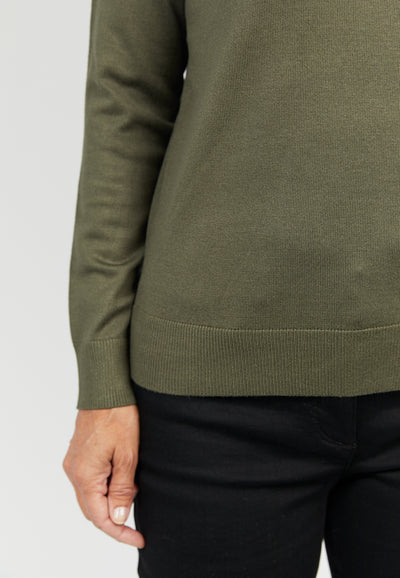 Rullekrave Pullover - Grape Leaf