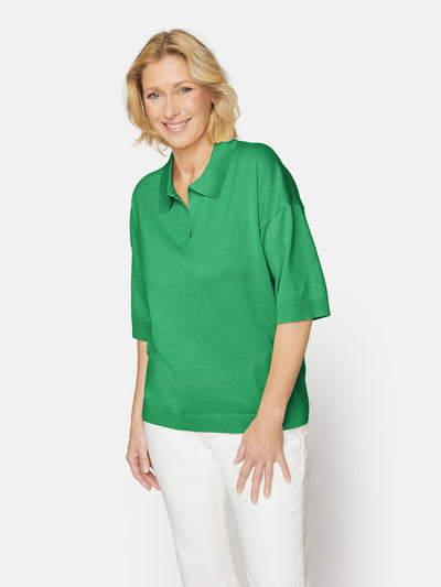 Strikbluse - Bright Green