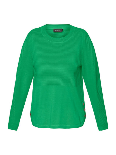 Strikbluse - Bright Green