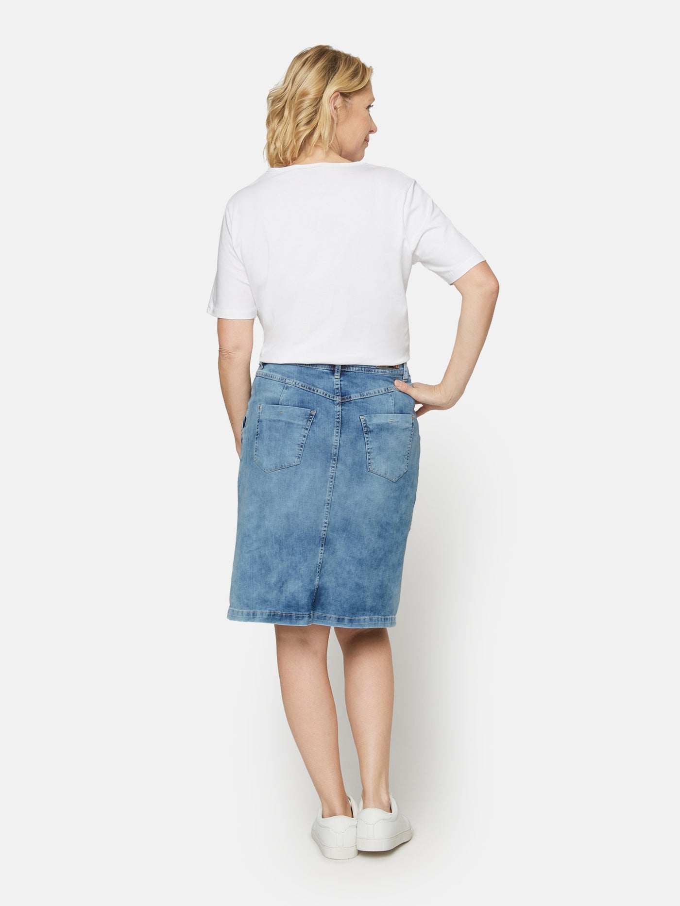 Nederdel - Light Blue Denim